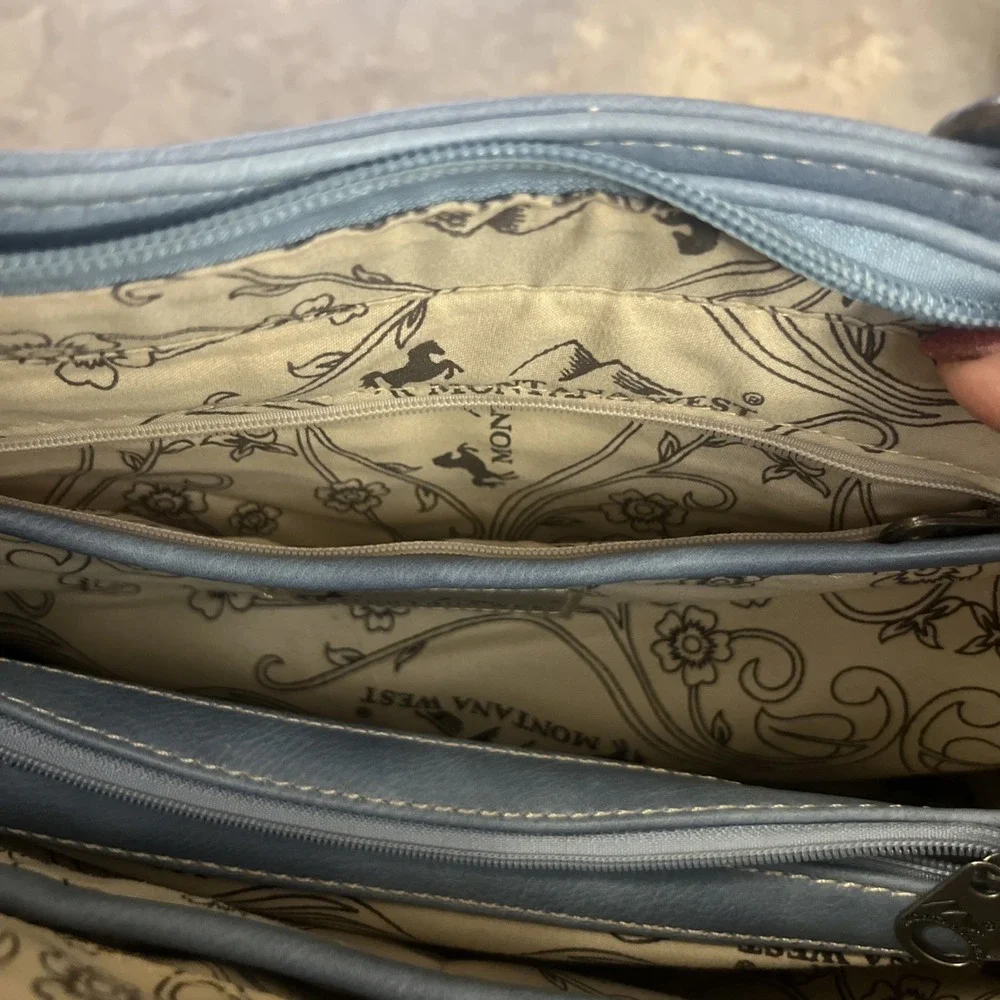 Montana West Western Country Concealed Carry Purse Embroidered + Wallet‎
